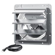 Shutter Shop Exhaust Fan 10"/12"/14"/16"/18" Greenohuse Garage Attic Wall Mount