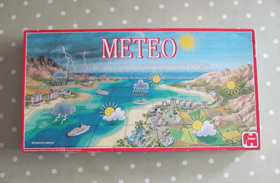 METEO BRETTSPIEL VON JUMBO GAMES VINTAGE WETTERSPIEL DATIERT 1989