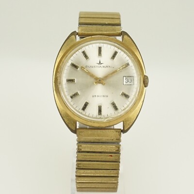 DUGENA Matic Automatic Wrist Watch Men's Gold pl. no fusee chronometer repeater