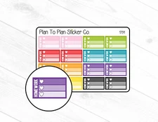 1791~~Homework Half Box Planner Stickers.