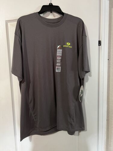 Mossy Oak Athletic Polyester Grey T-shirt Size 2XL - Picture 1 of 5