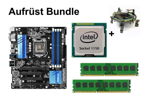 Aufrüst Bundle - ASRock Z97M Pro4 + Intel i3-4130 + 16GB RAM #104716