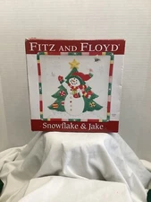 Fitz and Floyd Snowflake & Jake Holiday Platter