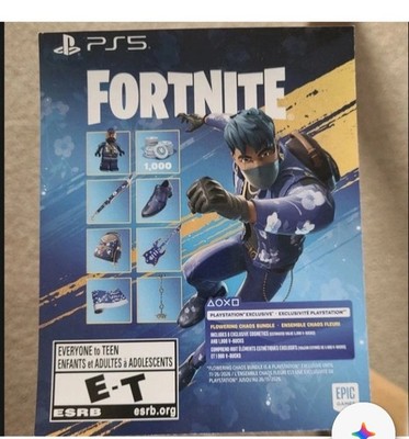   NEW   Fortnite Flowering Chaos Bundle Code Key (Sony PlayStation 5) PS5