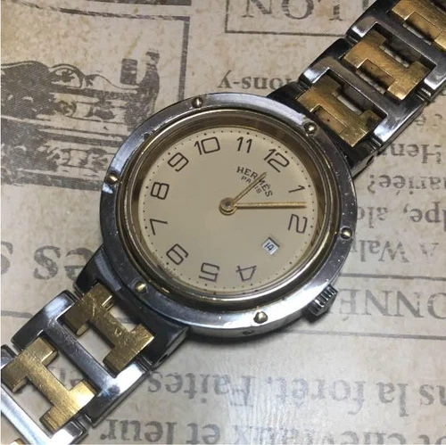 HERMÈS Un favore per te HERMES Clipper autentico funzionamento dell'orologio confermato