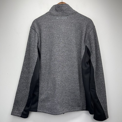 Spyder Größe Large Herren grau schwarz Bandit durchgehender Reißverschluss Pullover Strick Fleece Jacke - Bild 6 von 8