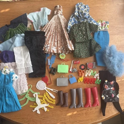 Vintage Barbie Lot Clothes Shoes Accessories 1970’s 1980’s Clothes Handmade Flaw