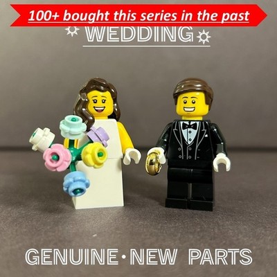 LEGO Wedding minifigures bride and groom B-11-2