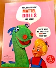 1962 BARBIE  MATTEL DOLLS CHATTY CATHY BEANY AND CECIL  SALESMAN CATALOG VINTAGE
