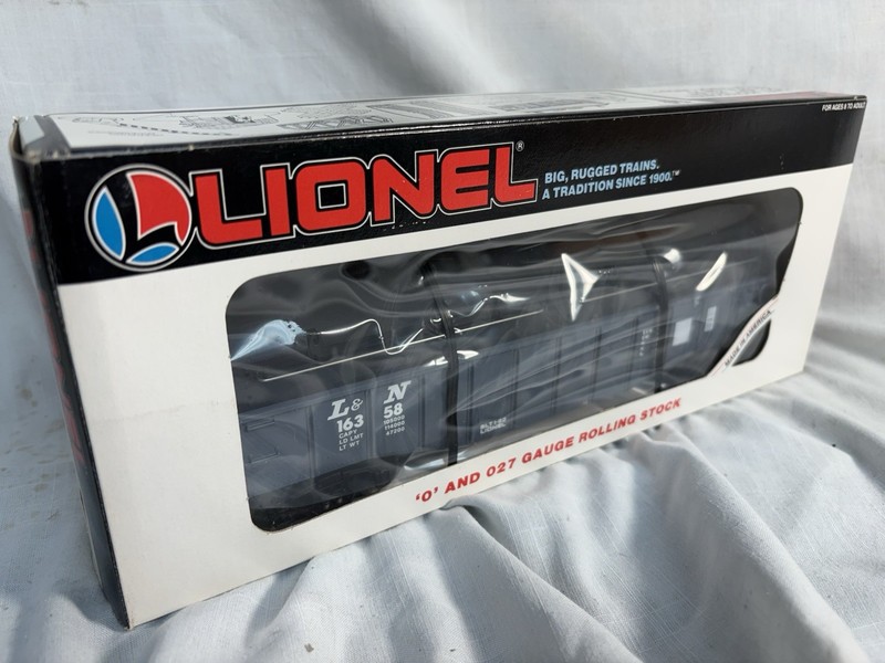 Lionel 6-16358 O Gauge Louisville & Nashville Gondola with Coil Covers New In OB