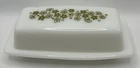 Vintage Pyrex Spring Blossom Green Crazy Daisy 2-piece Covered Butter Dish