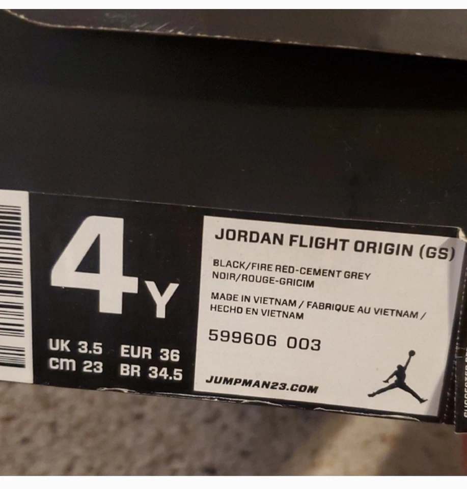 Jordan Flight Origin Niños Grandes Talla 4Y Foto 2 de 4