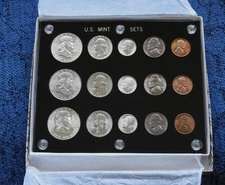 1951 SILVER UNCIRCULATED 15 COIN  MINT SET-CHOICE-GEM-FBL