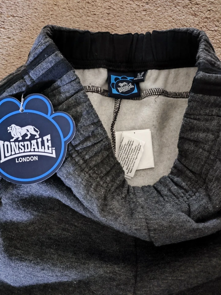 Boys Lonsdale Grey Joggers Tracksuit Bottoms Sweatpants Age 5-6 Years BNWT - Image 4 of 4