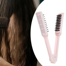 Peigne à lisser les cheveux, brosse double face, outil de des cheveux, brosses