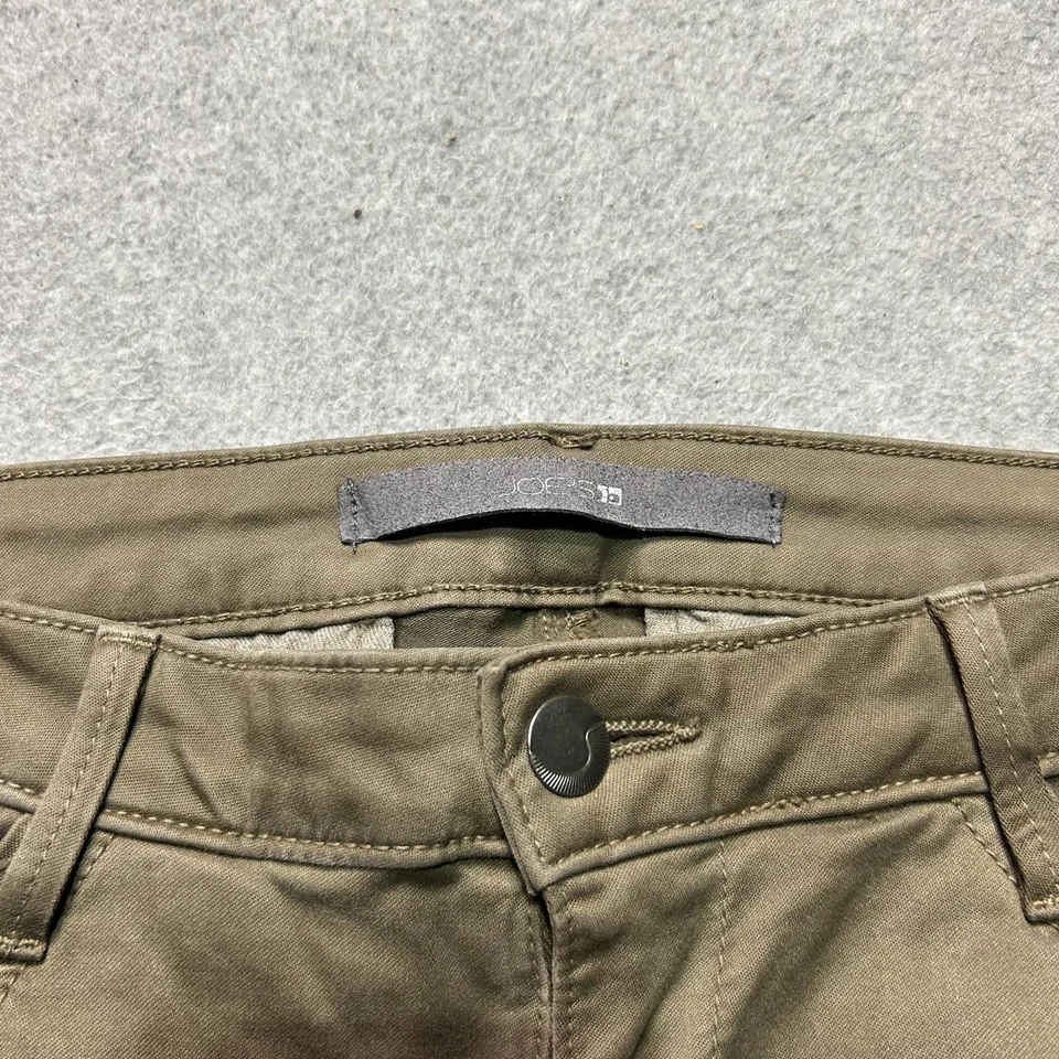 Pantalones cargo Joes Jeans para mujer 28 verdes pierna ajustada elásticos chinos militares Foto 3 de 4
