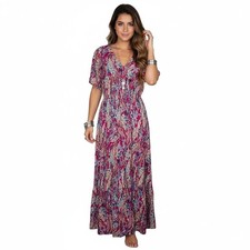 Maxi Dress Size Medium Boho Chic Resort Island Hawaiian Island Summer Coastal