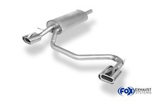 FOX Duplex Racinganlage ab Kat. VW Passat 3B 3BG ab Bj.96 re li je 1x135x80mm