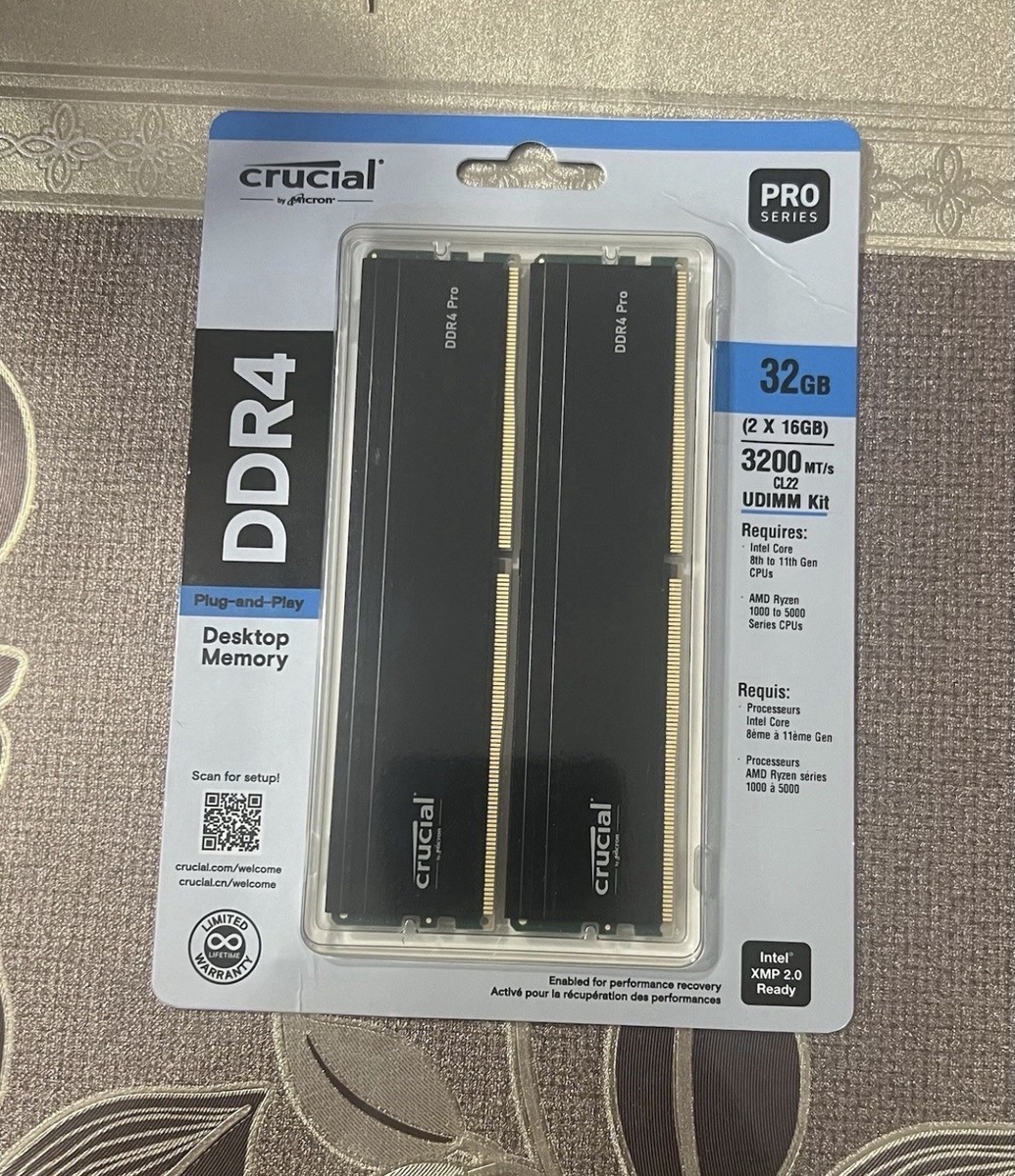 Crucial CP2K16G4DFRA32A 32GB DDR4 Memory Module (2 x 16 GB) for