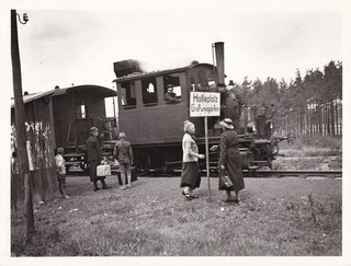 LOKALBAHN STRECKE SPALT GEORGENSMÜND 1934 HALTEPLATZ GROßWEINGARTEN 18x24 cm