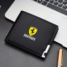 Ferrari Men's Faux Leather Short Wallet