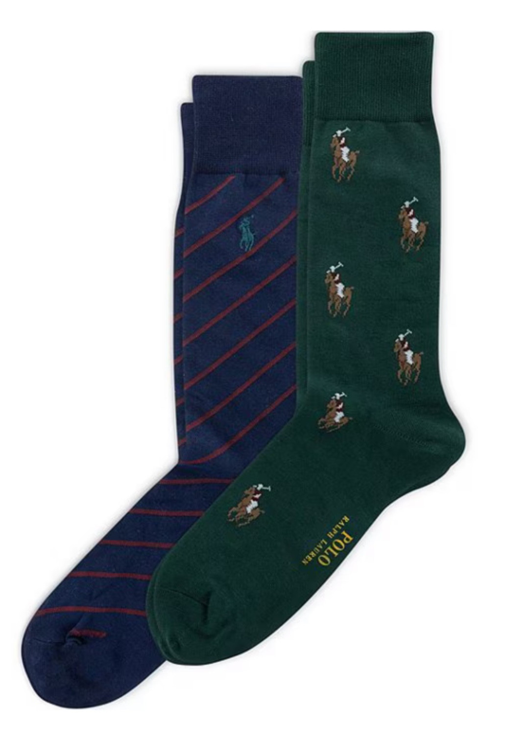 Polo RALPH LAUREN Socks Set Men's All Over Pony Green/Black/Purple/Blue/Pink thumbnail 15