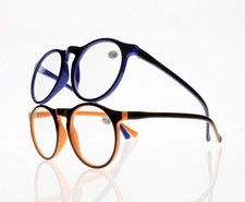 New Round Horn Rim Vintage Oversized Reading Glasses 1.0 4.0 4.5 5.0 5.5 6.0