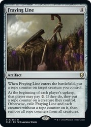 Fraying Line 314/361 Commander Legends: Battle for Baldur's Gate Rare MTG