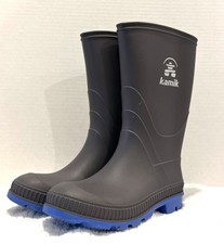 Kamik Kids Rain Boots Youth Size 1 Waterproof Rubber Rain Boots Stomp Outdoor