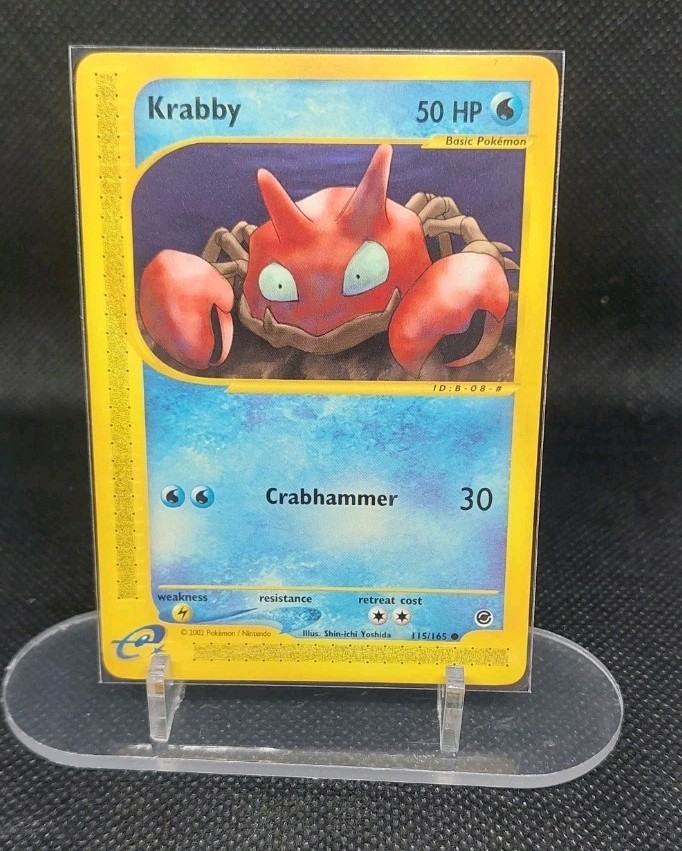 Pokèmon TCG Pokemon Krabby 115/165 Expedition Base Set Rare Non Holo****