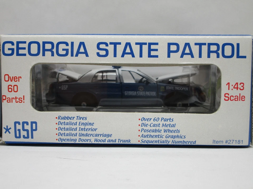 Gearbox Ford Crown Victoria Diecast 1:43 Georgia State Patrol Limited Edition - Image 3 of 4
