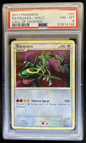 2011 Pokemon Call of Legends Rayquaza Holo #20/95 PSA 8