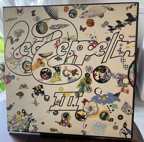 Led Zeppelin III UK A5 B5 Plum Misprint Celebration 1970 VG- Vinyl LP