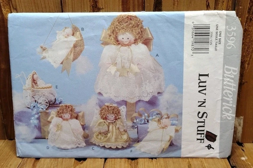 VTG Butterick Sewing Patterns Lot Of 4 Dolls And Crafts 1990s 2000s Uncut - Image 4 of 4