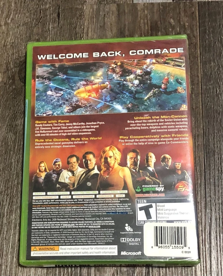 Command & Conquer Red Alert 3 (Microsoft Xbox 360) NEW FACTORY SEALED - Image 2 of 3