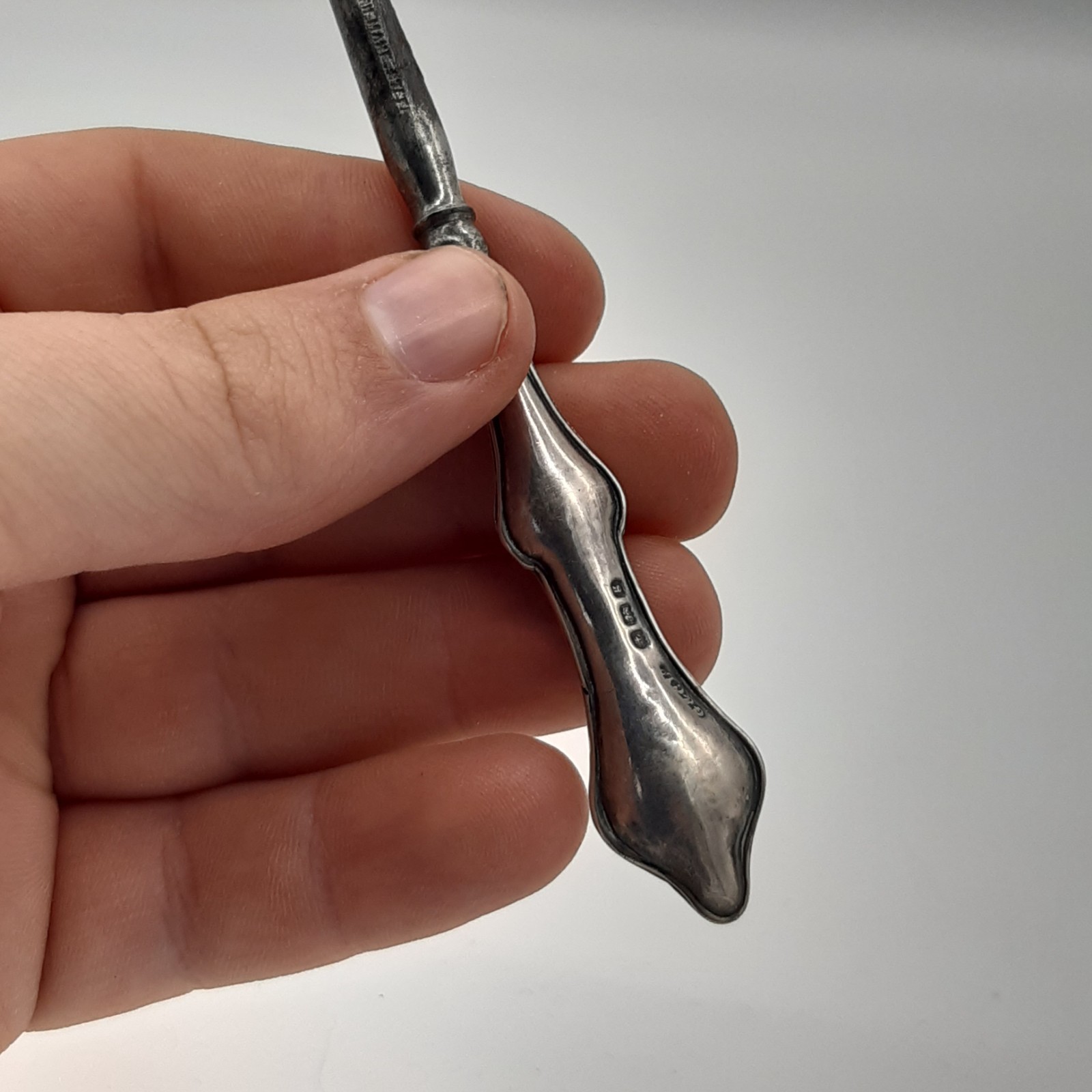 Victorian Sterling Silver Button Hook Antique Hallmarked C&C Vanity Tool image 4