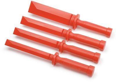 4 PC NON MARRING MARKING PLASTIC HAND CHISEL SCRAPER AUTO BODY GLASS TOOL SET