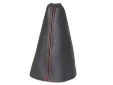 Schaltmanschette Schaltsack Für Ford Fusion 2002-2008 Leder Schwarz Naht Rot