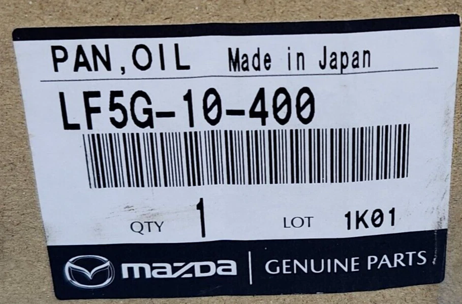 Nuevo 2010-2013 genuino OEM Mazda 3 - cárter de aceite de motor de fábrica # LF5G-10-400 Foto 3 de 4