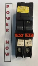 Federal Pacific FPE Stab-Lok Breaker 2 Pole 30 Amp 240V Thin - Ships Today