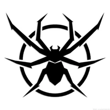 Spider Web - Decal Sticker - Multiple Colors & Sizes - ebn6844