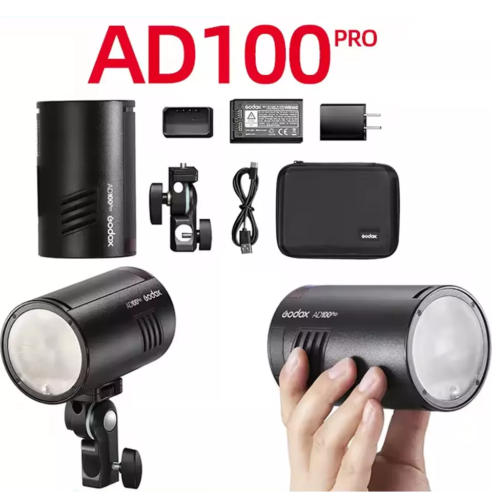 US Godox AD100Pro TTL 100Ws Outdoor Flash Speedlight 2.4G Wireless Pockect Light - Image 2 of 4