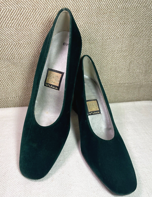 green velvet dress shoes Harpelunde Men Velvet Loafers Wedding Buckle Dress Shoes Red / 7