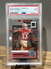 2022 Clearly Donruss Brock Purdy RC Rated Rookie #99 San Francisco 49ers