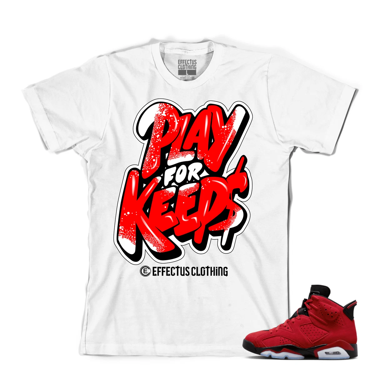 Tee to match Air Jordan 6 Toro. Play For Keeps Tee