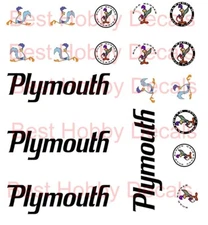 Plymouth Super Bird Special decals 1/24th Scale Decals
