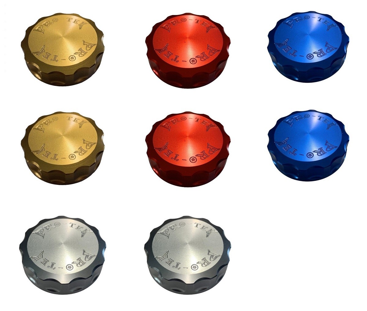 Junmサイズ Ninja ZX-9 Front & Rear Brake Fluid Caps 1998-2003 Kawasaki