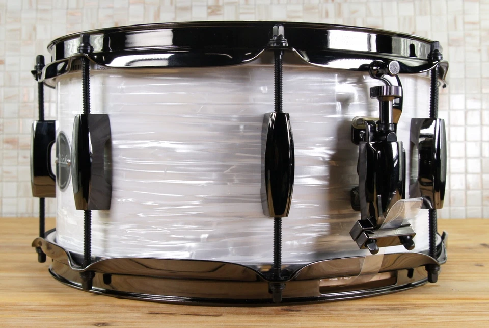 Click Icon 6x12 10ply Maple Snare Drum White Ripple - Image 2 of 4