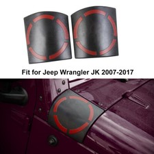 2pc Cowl Body Armor Cover Guard Shell Parts For Jeep Wrangler Jk Jku 2007-17 Red