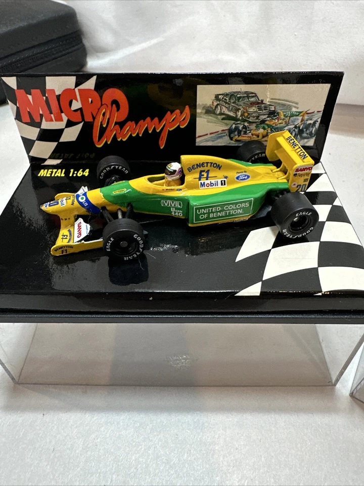 Minichamps 1/64 Schumacher Benetton Nordica Ford B192 B195 B193 3 Lot - Image 4 of 4